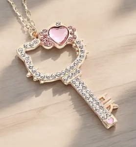 lot 38W image: Sanrio Hello Kitty Key Shaped Necklace - Brand New