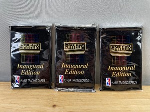 lot 39W image: 1990-91 Skybox Inaugural Edition NBA Basketball Trading Card Packs, 3 Total, 15 Cards in Each Pack - New
