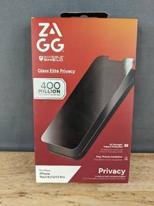 lot 225 image: ZAGG Invisible Shield Glass Elite Privacy for iPhone 16e141313 Pro - Brand New