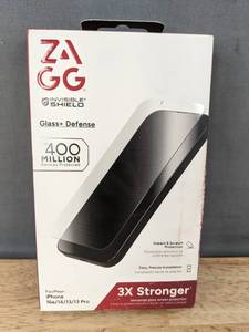 lot 170 image: ZAGG Glass & Defense iPhone Screen Protector for iPhone 16e141313 Pro - Brand New