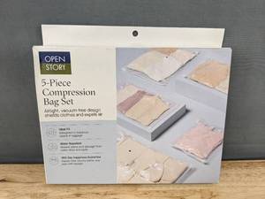 lot 184 image: Open Story 5-Piece Compression Bag Set - Brand New