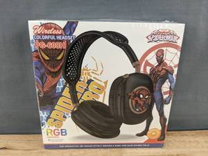 lot 85F image: Marvel Spider-Man PG-608H Wireless Headphones - Brand New