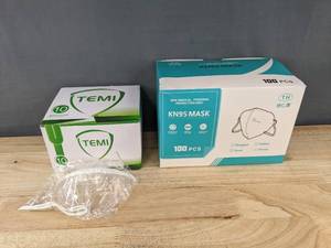 lot 215 image: 10 TEMI Masks & 100 TH KN95 Mask - Brand New