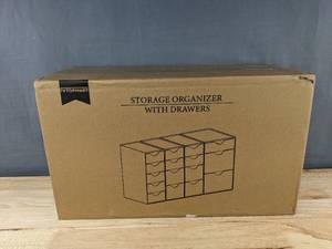 lot 218 image: VTOPMART Storage Organizer with Drawers - Brand New