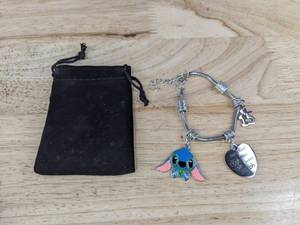 lot 103F image: Disney Stitch Charm Bracelet - Brand New