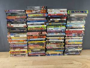 lot 79F image: 132 DVD Movies Shrek 2, Lion King, Spider Man 2 and More C