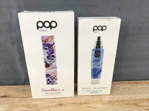 lot 310 image: POP Sonic Nose Trimmer & Smoothie 2.0 - New
