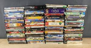 lot 12F image: 101 DVDs Assorted Movies Pineapple Express, Simpsons, Childs Play, Leap Year C