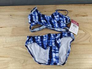 lot 327 image: Kanu Surf Girls Bathing Suit Size 12 Blue & White - Brand New