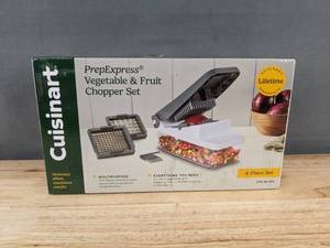 lot 86W image: Cuisinart PrepExpress Vegetable & Fruit Chopper Set - Brand New