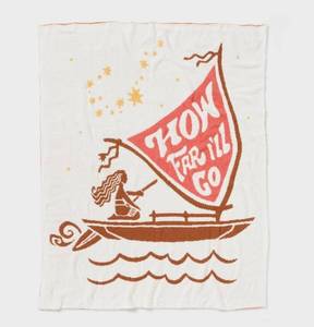 lot 89F image: Disney Pillowfort Moana Throw Blanket - Brand New