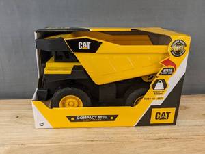 lot 29C image: CAT Compact Steel Dump Truck Toy for Kids - Brand New