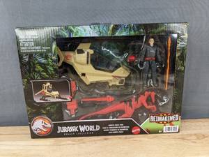lot 114W image: Mattel Jurassic World Legacy Collection Chopper Chase Pack - Brand New