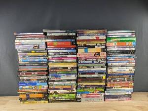 lot 135F image: 132 DVD Collection - Featuring Titles like Bob the Builder, Pirates of the Caribbean, Rudy, I Love You Man C