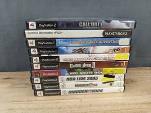 lot 46F image: 10 PlayStation 2 Games - Notable Titles include Call of Duty Finest Hour, Burnout Dominator, SSX 3, Guitar Hero II, DDR SuperNOVA, Hot Shots Golf, NBA Live 2005, Madden NFL 2004 C