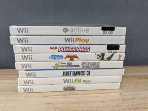 lot 106F image: 8 Wii Games - Active Personal Trainer, Just Dance 3, Skylanders Giants, Wii Fit Plus C