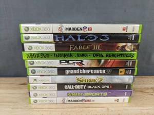 lot 116F image: 10 Xbox 360 Games - Halo 3, Madden NFL 13, LEGO Indiana Jones The Original Adventures, Fable III, Project Gotham Racing 3 C