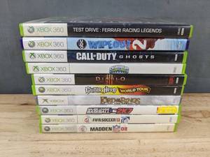 lot 26F image: 10 Xbox 360 Games - Wipeout 2, Call of Duty Ghosts, Skylanders Swap Force, Diablo III, Guitar Hero World Tour, The Lord of the Rings The Two Towers C