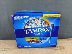 lot 502 image: 45 Tampax Pearl Tampons - Brand New