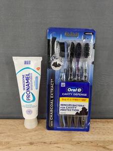 lot 88G image: Sensodyne Pronamel Toothpaste 4 oz & 4 Oral-B Toothbrushes - Brand New