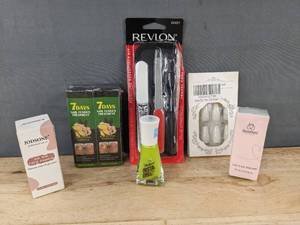 lot 595 image: Revlon Travel Nail Kit, 7 Days Fungus, Sally Hansen Insta-Dri, Beetles Gel, Etc. - Brand New