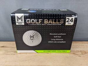 lot 22W image: 24 Members Mark Golf Balls 3-Piece Construction - Brand New