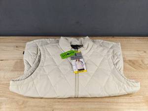 lot 645 image: Free Country Quilted Vest Medium Cream - Brand New