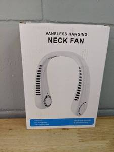 lot 406 image: ArcticBreeze Valveless Neck Fan - White - Brand New P