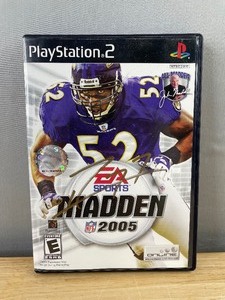 lot 18G image: Ray Lewis Autographed Madden NFL 2005 PlayStation 2 Football Game, Baltimore Ravens O