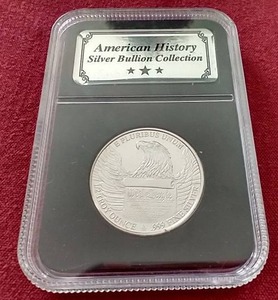 lot 39 image: American History 12 oz Silver Round