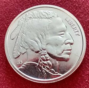 lot 65 image: 1 oz Silver Buffalo Round