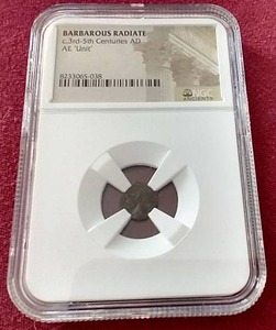 lot 107 image: Ancient 3rd-5th Century Barbarous Radiate Coin - NGC Certified