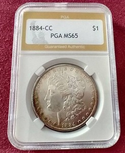 Gorgeous 1884-CC Morgan Dollar - PGA MS65