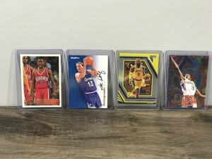 lot 206 image: Lot of 4 Basketball Collectible Trading Cards - see description for more info