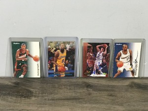 lot 208 image: Lot of 4 Collectible Basketball Trading Cards