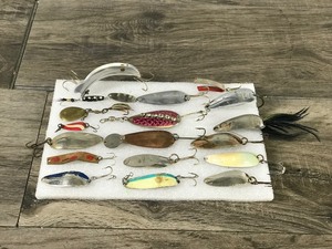 lot 268 image: Lot of Collectible Fishing Spoon Lures and More - see description for more info