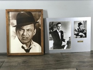 lot 283 image: Frank Sinatra Pictures - 2 of them and one is Framed