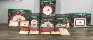 lot 289 image: Lot of Christmas Dishes in Original Boxes & More