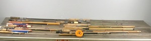 lot 306 image: Large Lot of Vintage Ice Fishing Rods