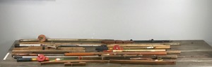 lot 307 image: Large Lot of Vintage Ice Fishing Rods and More