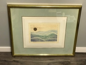 lot 362 image: Framed, Signed  Art Picture - Windhills
