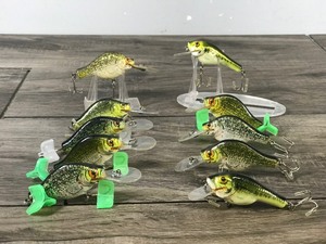 lot 365 image: 10 - Bagley Fishing Lures Shaped Like Crappies & Bass