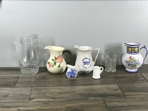 lot 396 image: Lot of Big and Small Pitchers - see description for more info