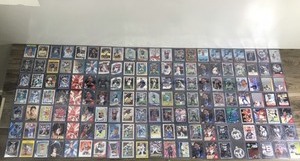 lot 421 image: Lot of Trading Cards - Football - Basketball - Hockey & Baseball  All of them are in Top Loaders