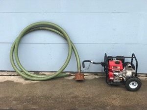 lot 9 image: Predator 2 - 212cc Gasoline Engine Semi trash Portable Water Pump with Suction Hose