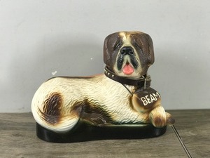 lot 448 image: VINTAGE 1979 JIM BEAM DECANTER WHISKEY BOURBON ST BERNARD DOG