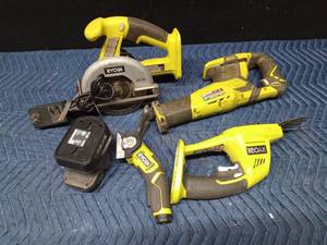 lot 155 image: Ryobi set of battery operated tools with charger and battery