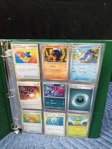 lot 107 image: Binder of 90 Pokemon trading cards
