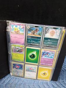 lot 110 image: Binder of 90 Pokemon trading cards