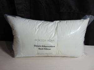 lot 67 image: 2 Pack Medium Down Alternative Bed Pillow  BOKSER HOME